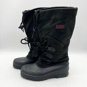 Sorel Kaufman Insulated Snow Winter Boots Waterproof Canada Black Women’s Size 8